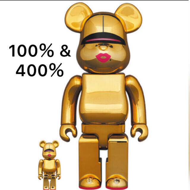 フィギュアBE@RBRICK SORAYAMA × 2G GOLD 100％400%