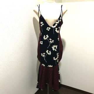 ジルスチュアート(JILLSTUART)のジルスチュアート JILLSTUART 花柄 092-7140017 キャミソール ワンピース ネイビー ネイビー系(その他)