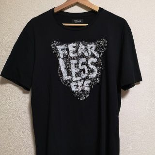 ザラ(ZARA)のほぼ新品★ZARA M スパンコールTシャツ 黒(Tシャツ/カットソー(半袖/袖なし))