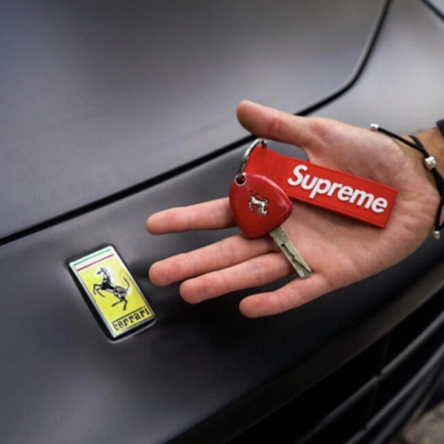 supreme webbing keychain RED