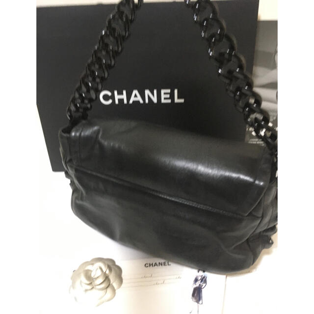 CHANEL(シャネル)の美品★ シャネル デカココ プラチェーンショルダーバッグ  正規品 レディースのバッグ(ショルダーバッグ)の商品写真