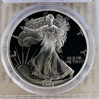 アメリカンイーグル(American Eagle)の★PCGS★1993－P PR69 DCAM 1ドル 銀貨 イーグル アメリカ(貨幣)