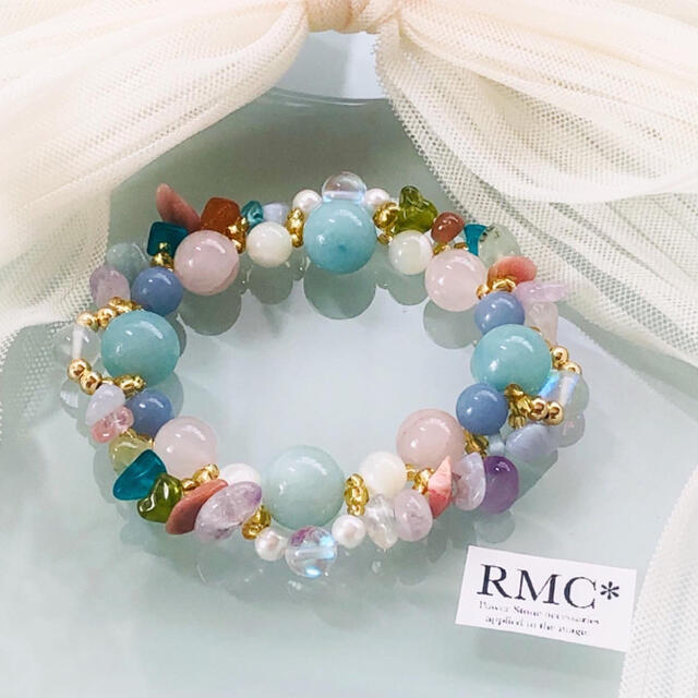 RMC*1:アマゾナイトのお花畑 パワーストーンブレスレット 157534.65円 激安買い アクセサリー