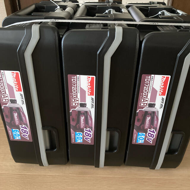 クリスマスファッション インパクトドライバー makita TD172DGX AR 3台セット 工具 工具/メンテナンス