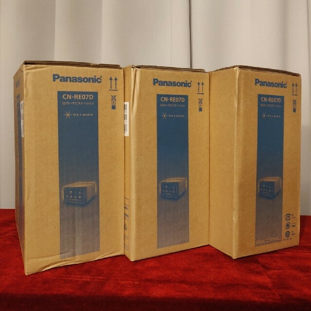 ブランド物 【新品未使用】CN-RE07D カーナビ Panasonic 3台セット