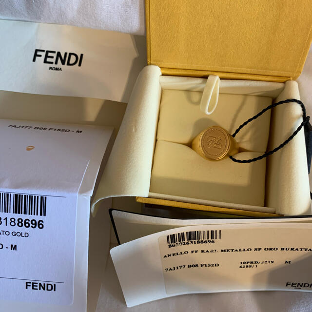 FENDI(フェンディ)のFENDI Calligraphy Ring メンズのアクセサリー(リング(指輪))の商品写真
