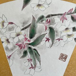 葉桜(絵画額縁)