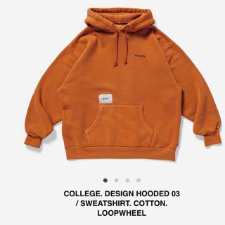 WTAPS  DESIGN HOODED COTTON LOOPWHEEL