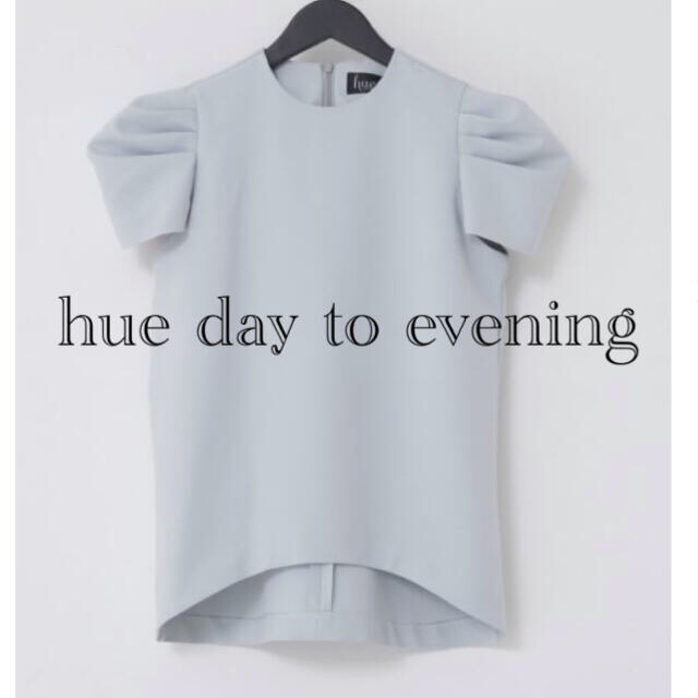 hue day to evening パフカップスリーブブラウストップス