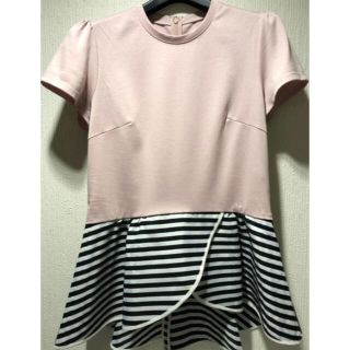 バーニーズニューヨーク(BARNEYS NEW YORK)の【超美品】ボーダーズアットバルコニー　半袖Ｘ－ＰＥＰＬＵＭ　36(Tシャツ(半袖/袖なし))