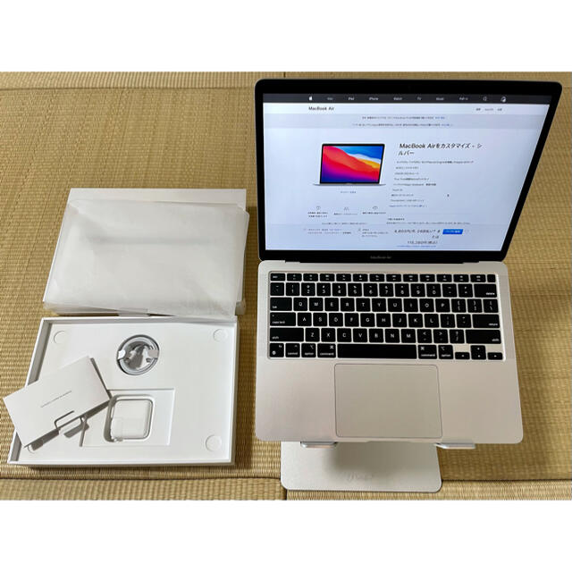 US MacBook Air M1 8GB RAM 256GB SSD シルバー