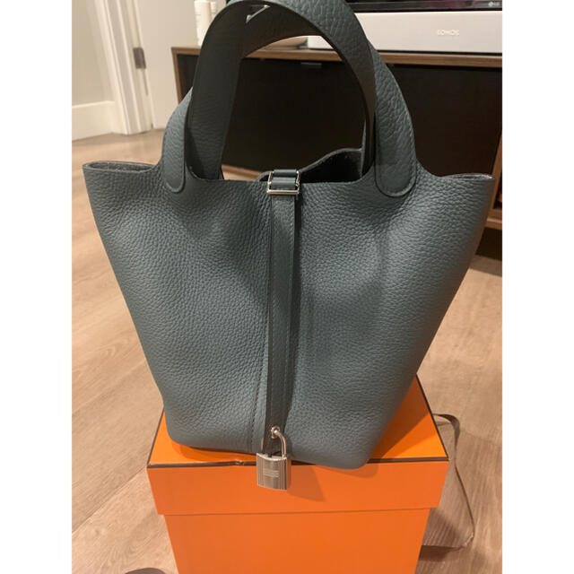 新品◆Hermes◆ピコタンロック PM◆新色　ブルーオラージュ