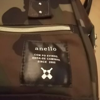 アネロ(anello)のanello 口金ミニボストンバッグ　迷彩カーキ(ボストンバッグ)