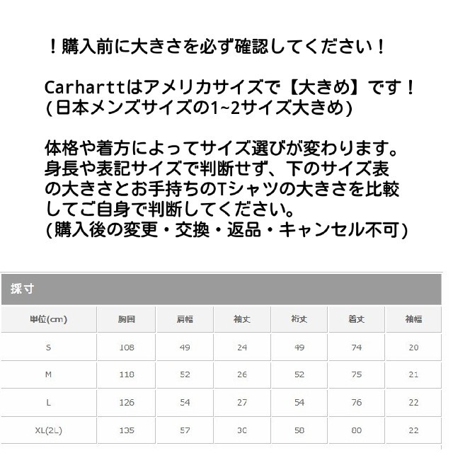 carhartt(カーハート)の①Carhartt ホワイト S Tシャツ カーハート 新品 半袖 厚手正規 白 メンズのトップス(Tシャツ/カットソー(半袖/袖なし))の商品写真