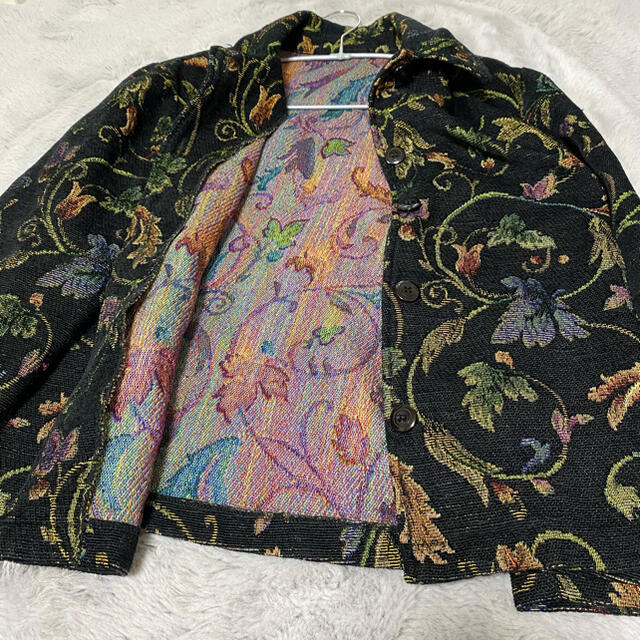 古着　ゴブラン織りのアウター　ジャケット レディースのジャケット/アウター(その他)の商品写真