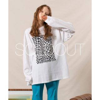 ステュディオス(STUDIOUS)のMAISON SPECIAL メゾンスペシャル チェッカーフラッグロングTシャツ(カットソー(長袖/七分))