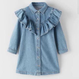 ザラキッズ(ZARA KIDS)のZARAキッズ　デニムワンピース(ワンピース)