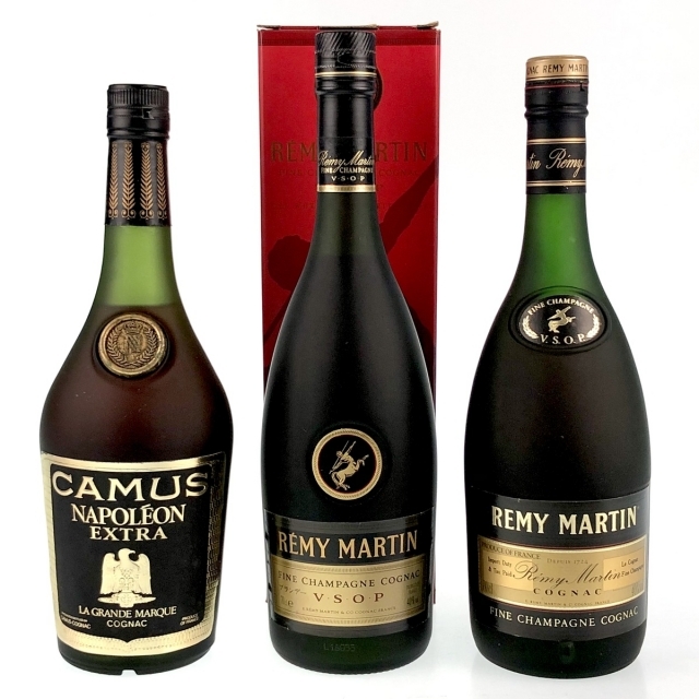 バイセルブランデーセット3本 REMY MARTIN CAMUS コニャック