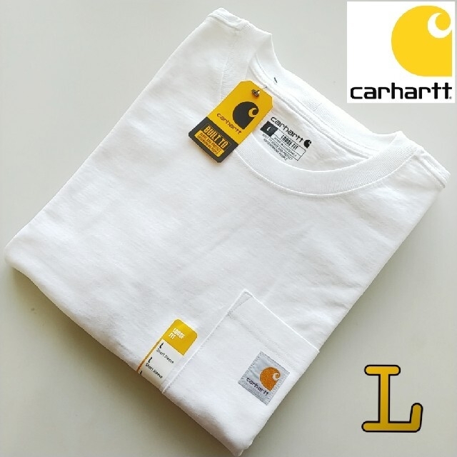 carhartt(カーハート)の① Carhartt ホワイト L Tシャツ カーハート 新品 半袖 K87 メンズのトップス(Tシャツ/カットソー(半袖/袖なし))の商品写真