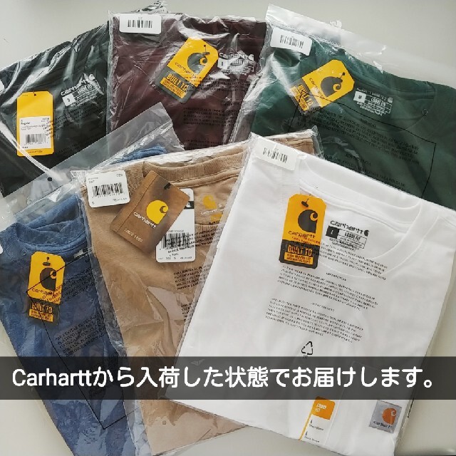 carhartt(カーハート)の① Carhartt ホワイト L Tシャツ カーハート 新品 半袖 K87 メンズのトップス(Tシャツ/カットソー(半袖/袖なし))の商品写真