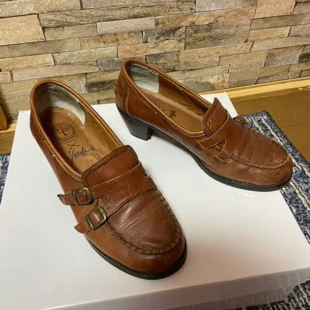 YOSUKE(ヨースケ)のヨースケ　YOSUKE  ローファー　パンプス　茶色　ブラウン　23 レディースの靴/シューズ(ローファー/革靴)の商品写真