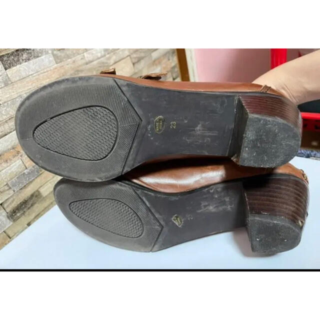 YOSUKE(ヨースケ)のヨースケ　YOSUKE  ローファー　パンプス　茶色　ブラウン　23 レディースの靴/シューズ(ローファー/革靴)の商品写真