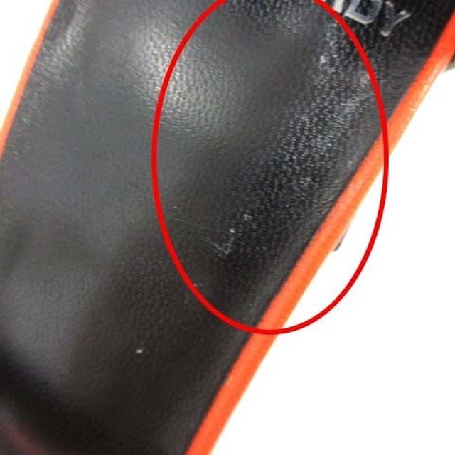 PIERRE HARDY(ピエールアルディ)のピエールアルディ ストラップサンダル 39 26.0cm オレンジ 黒 緑 レディースの靴/シューズ(サンダル)の商品写真