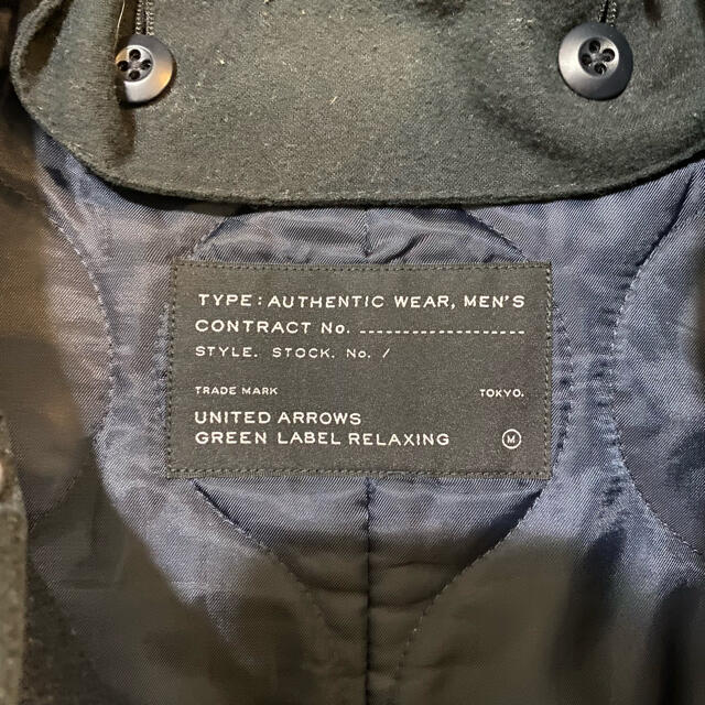 UNITED ARROWS green label relaxing(ユナイテッドアローズグリーンレーベルリラクシング)のgreen label relaxing ロングモッズコート ネイビー Mサイズ メンズのジャケット/アウター(モッズコート)の商品写真