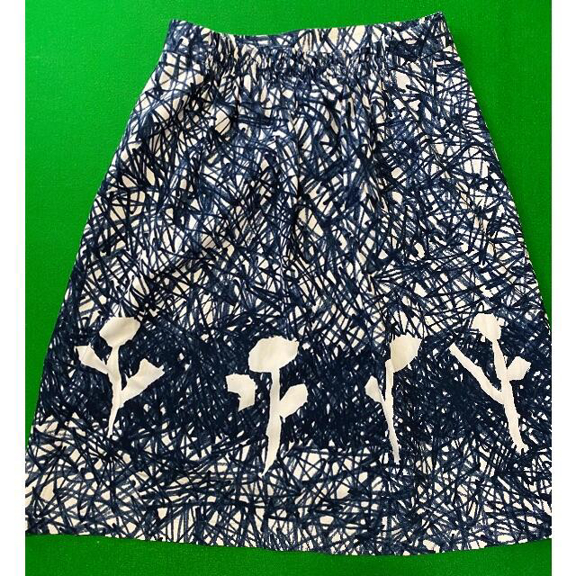 mina perhonen(ミナペルホネン)のミナペルホネン wind dance 台形コットンスカート.36. レディースのスカート(ひざ丈スカート)の商品写真