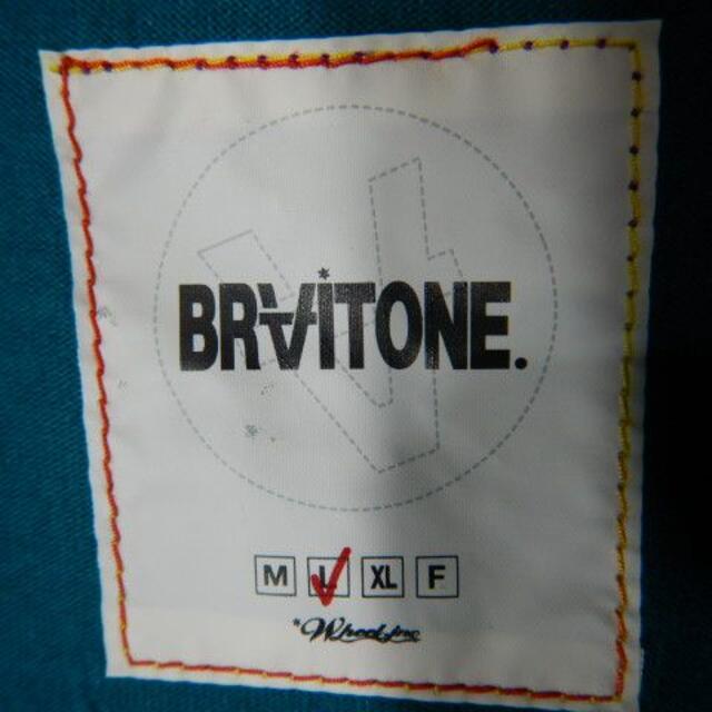 BRAITONE(ブライトン)のo3157　美品　ブライトン　日本製　半袖　切替　ロゴ　デザイン　tシャツ メンズのトップス(Tシャツ/カットソー(半袖/袖なし))の商品写真