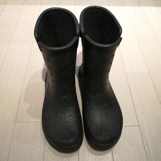 クロックス(crocs)の中古品crocs黒長靴サイズ10(長靴/レインシューズ)
