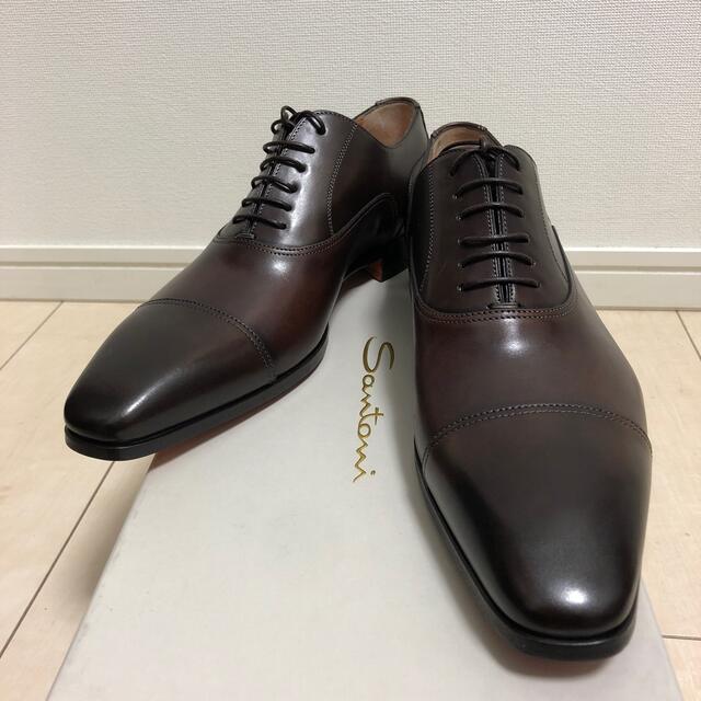 Santoni(サントーニ)の【再値下げ】新品未使用 Santoni サントーニ EU7 ストレートチップ メンズの靴/シューズ(ドレス/ビジネス)の商品写真