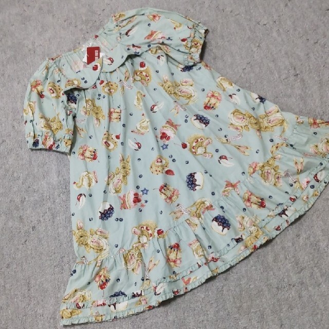 新品/訳あり☆ピンクハウス☆うさぎスイーツ柄チュニックワンピース ピンクハウス♡うさぎさんとスイーツプリントのワンピース♡