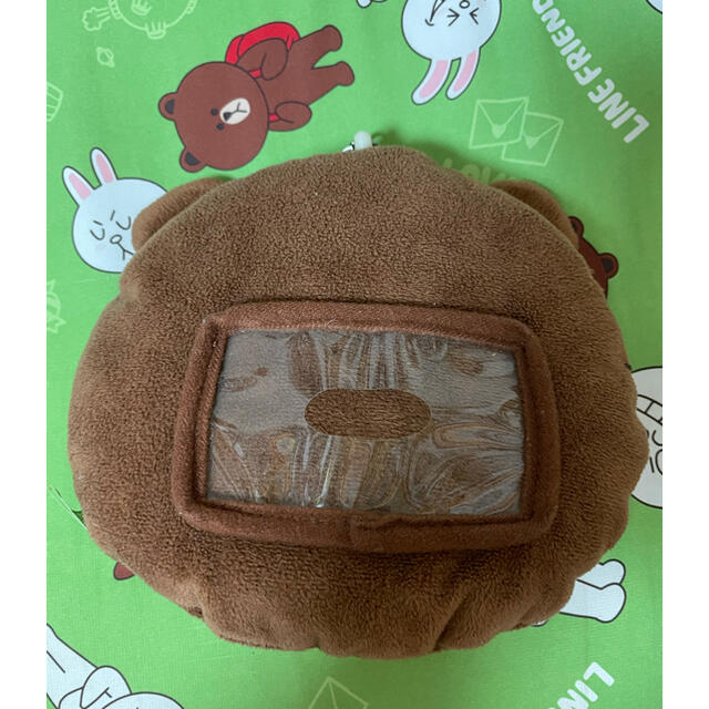 LINE FRIENDS ブラウン　パスケース エンタメ/ホビーのおもちゃ/ぬいぐるみ(キャラクターグッズ)の商品写真