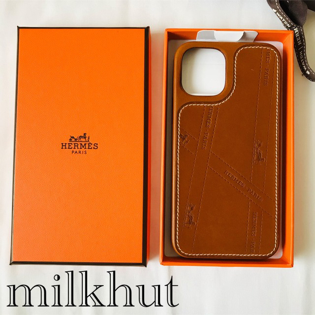 Hermes(エルメス)の【新品】Hermès エルメス iPhone12/12Pro レザースマホケース スマホ/家電/カメラのスマホアクセサリー(iPhoneケース)の商品写真