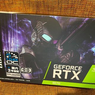 玄人志向 NVIDIA GEFORCE RTX 3070 搭載グラフィックボード(PCパーツ)