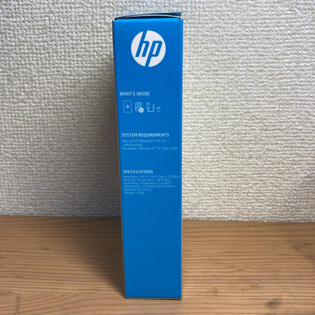 hp ポータブルSSD 500GB 新品未使用PC周辺機器