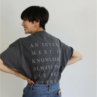 トゥデイフル(TODAYFUL)のTODAYFUL【バックプリントルーズTシャツ】(Tシャツ(半袖/袖なし))