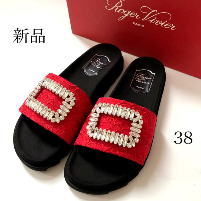 新品 】 ROGER VIVIER サンダル ビジュー Vivier Roger ヴィヴィエ