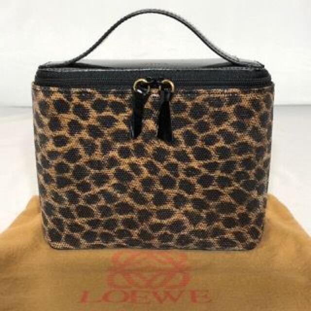LOEWE - LOEWE/ロエベ　バニティバッグ/ポーチ/レオパード柄/エナメル他