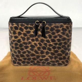 ロエベ(LOEWE)のLOEWE/ロエベ　バニティバッグ/ポーチ/レオパード柄/エナメル他(ポーチ)