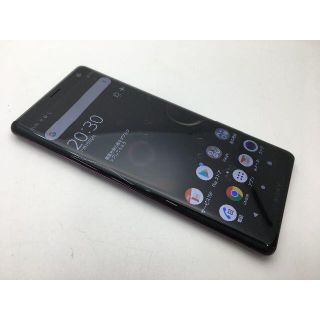 ソニー(SONY)のSIMフリー美品au Xperia XZ3 SOV39 レッド 166(スマートフォン本体)