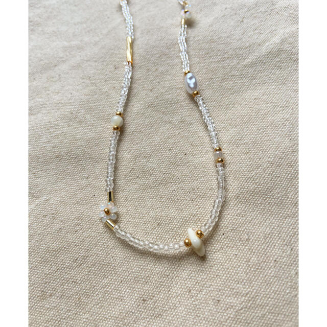 Ron Herman(ロンハーマン)のclear white choker ハンドメイドのアクセサリー(ネックレス)の商品写真