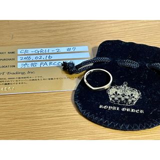 ロイヤルオーダー(ROYALORDER)の美品　ロイヤルオーダー　DELICATE TIARA BAND 18K(リング(指輪))