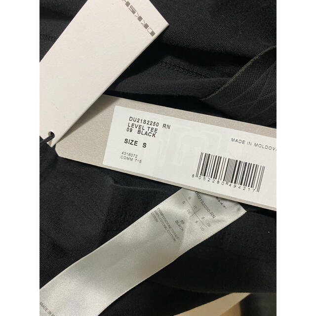 DRKSHDW(ダークシャドウ)の新品　21SS RICK OWENS LEVEL TEE ブラック メンズのトップス(Tシャツ/カットソー(半袖/袖なし))の商品写真