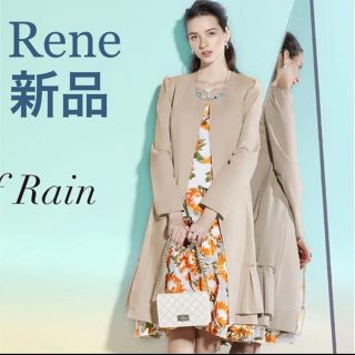 ルネ(René)の新品　ルネ　10万　2020年　花柄　ワンピース　FPR社　ドレス(ひざ丈ワンピース)