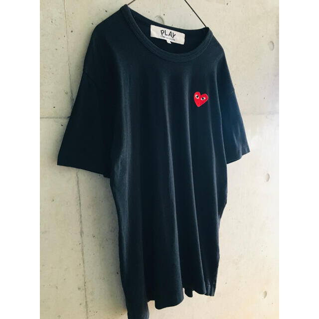 COMME des GARCONS(コムデギャルソン)の【★良品★名作★希少★メンズL】プレイコムデギャルソン BLACK 黒 Tシャツ メンズのトップス(Tシャツ/カットソー(半袖/袖なし))の商品写真