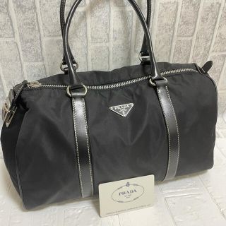 プラダ(PRADA)の正規品 極美品 PRADA プラダ ブラック ハンドバッグ ボストンバック(ボストンバッグ)