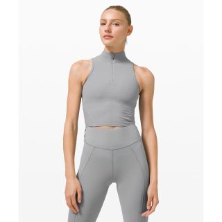 ルルレモン(lululemon)のlululemon rib zip front tank top 6(タンクトップ)