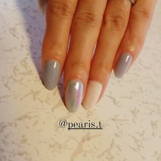 アクアブルーネイル　No.28　@pearis.t